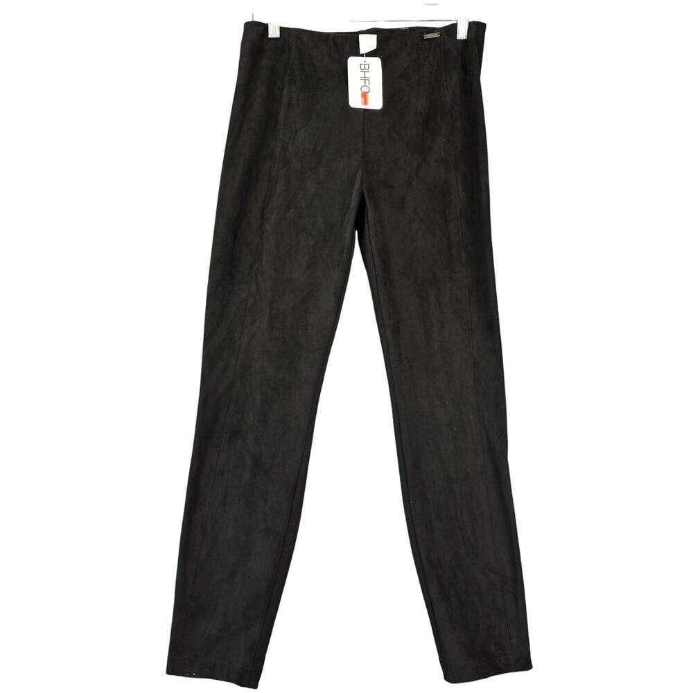 Tahari Black Leggings Pants NEW Stretch Faux Leather Skinny Pull-On Women Size S
